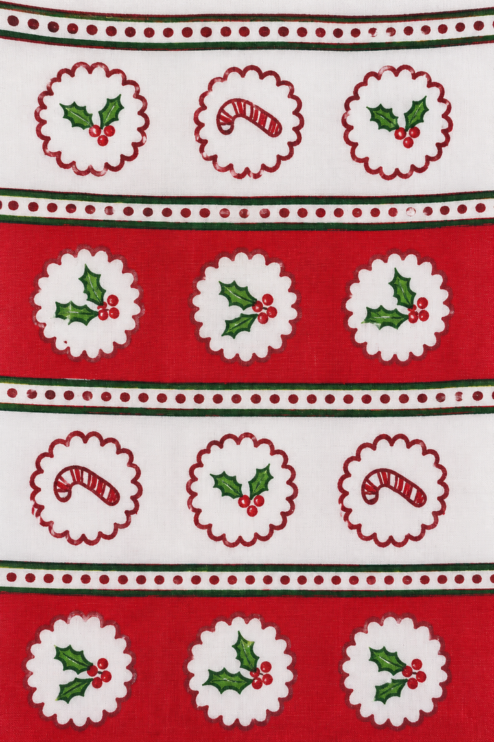Christmas Block Print Towel