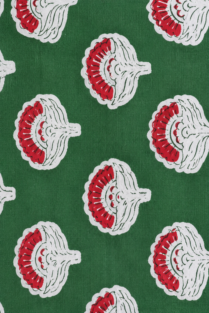 Christmas Block Print Towel