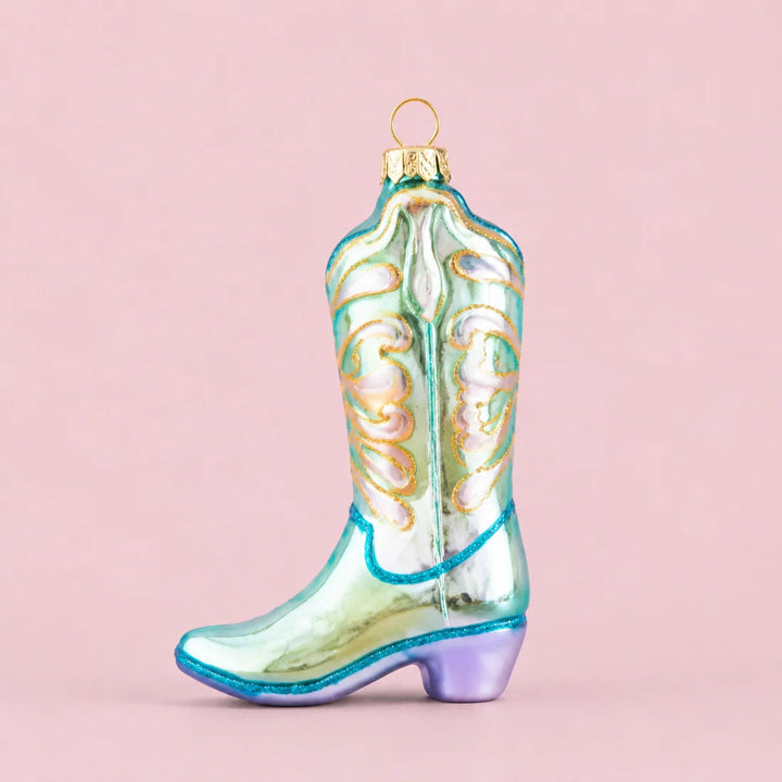 Glitterville Glitter Up Cowboy Boot Ornament