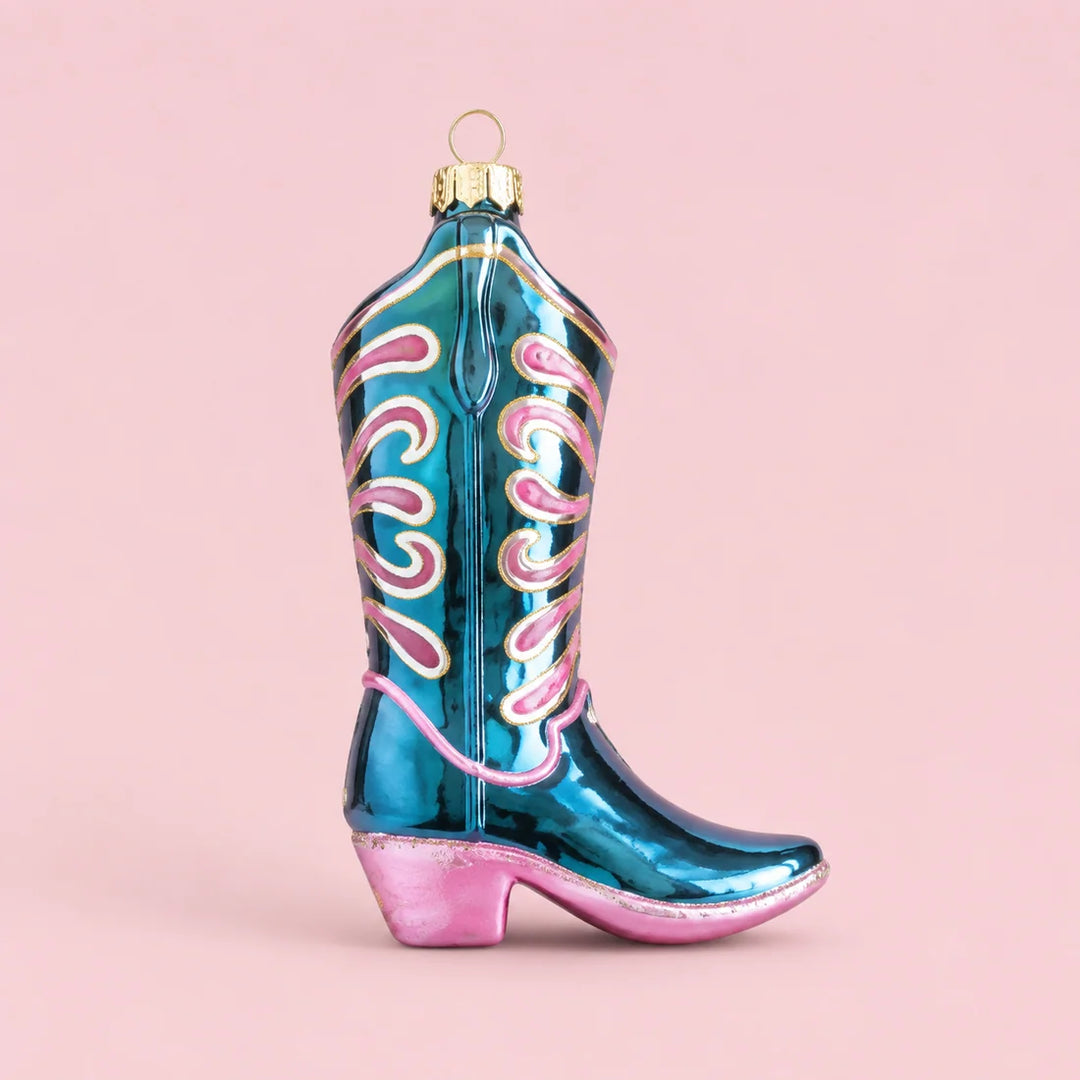 Glitterville Glitter Up Cowboy Boot Ornament