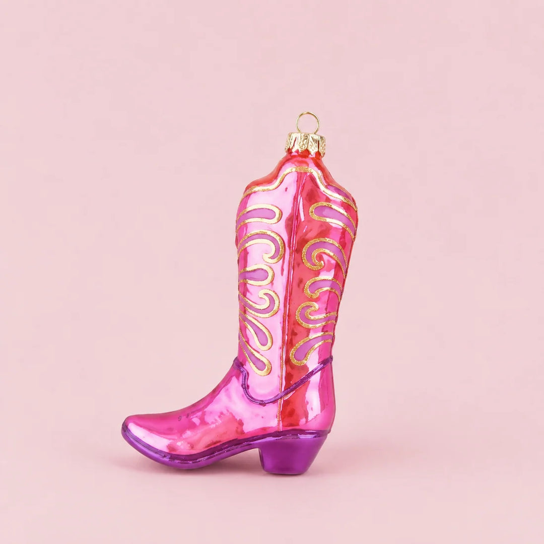 Glitterville Glitter Up Cowboy Boot Ornament