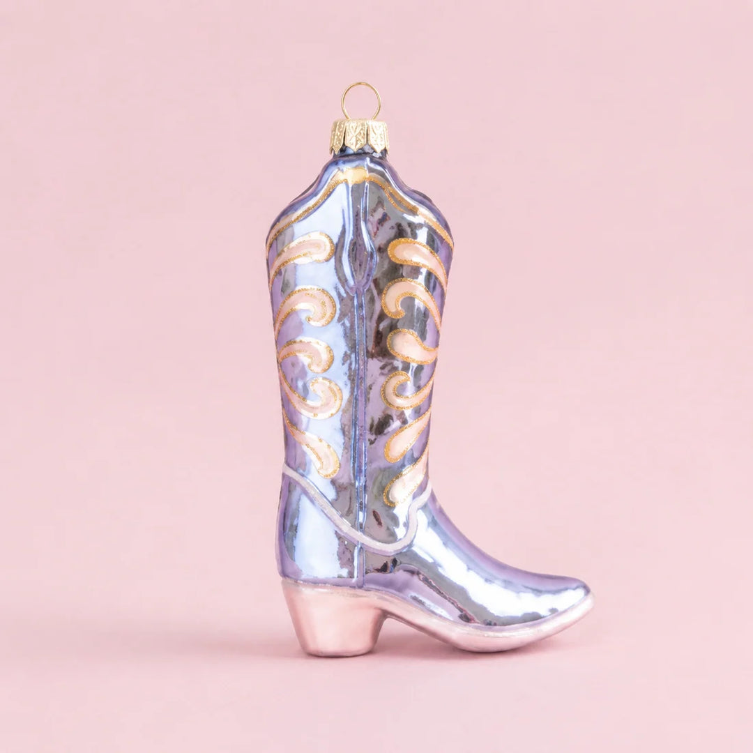 Glitterville Glitter Up Cowboy Boot Ornament