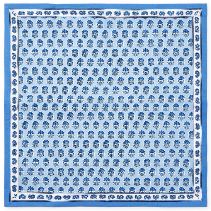 Chinoiserie Blue Block Print Napkin