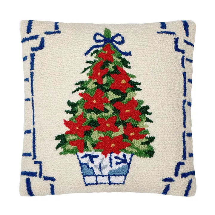 Peking Handicrafts Chinoiserie Tree Hook Pillow