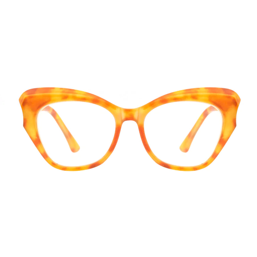 Ryan Simkhai Eyeshop Chrystie Readers Amber Tortoise
