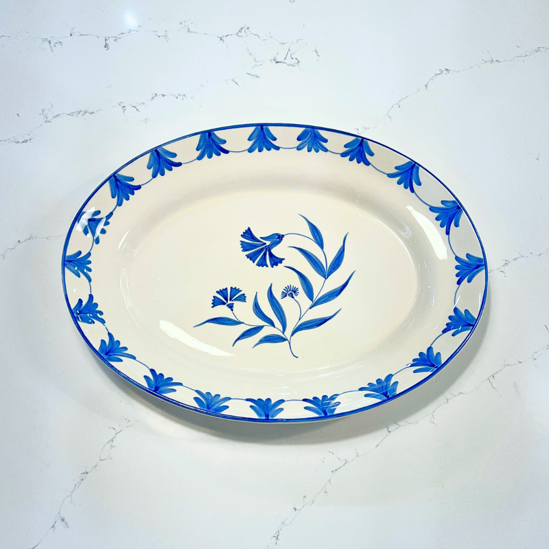 LVN Spain - Clavel China Blue Dinnerware
