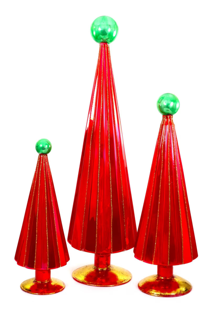 Cody Foster Pleated Tabletop Tree Red Green