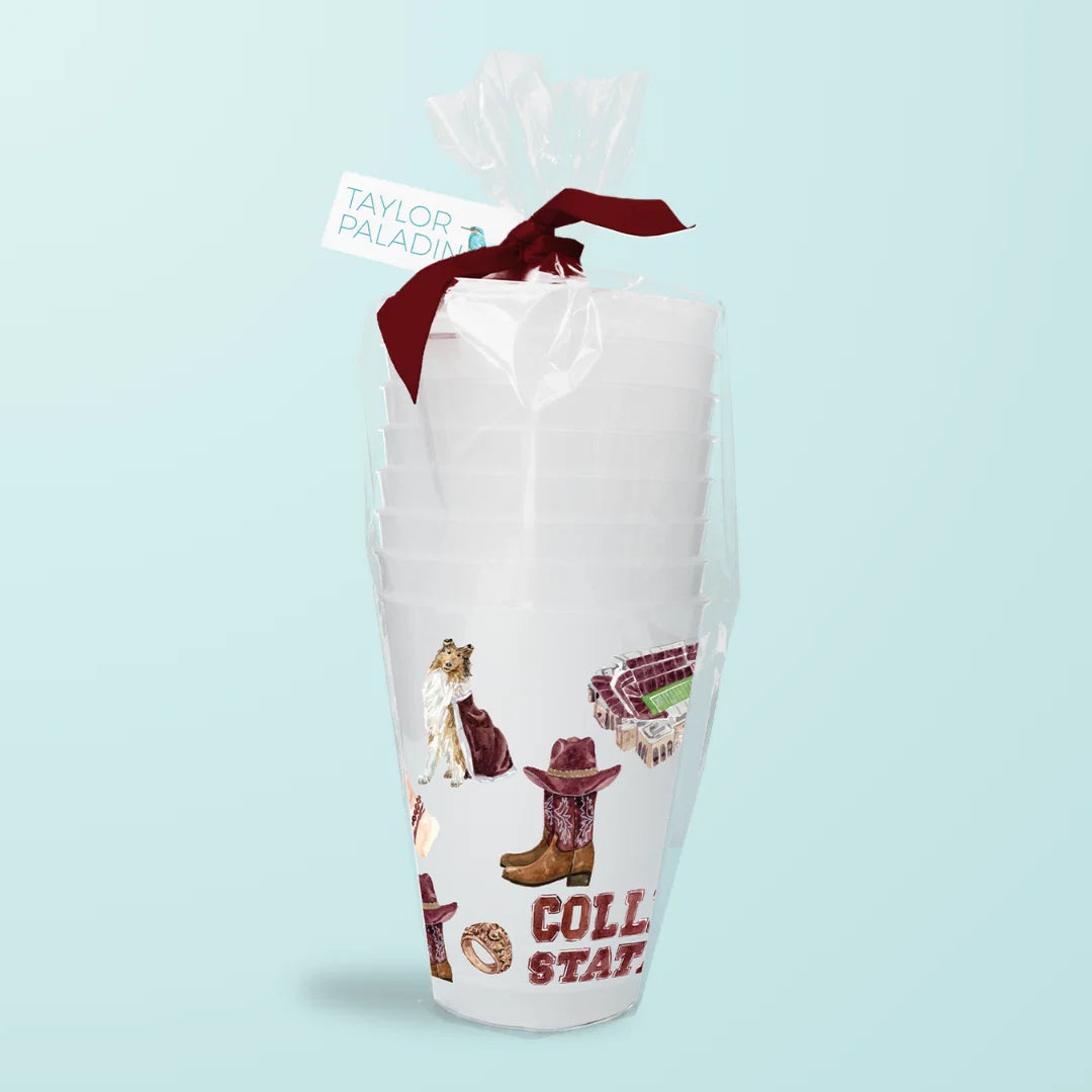 Taylor Paladino College Station Pattern Cups
