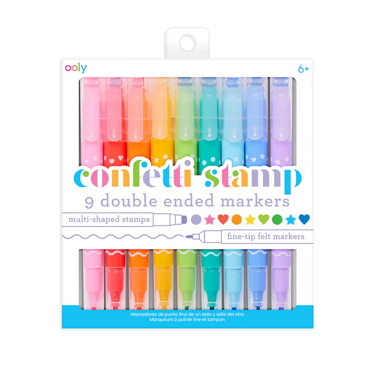 Ooly Confetti Stamp Double-Ended Markers