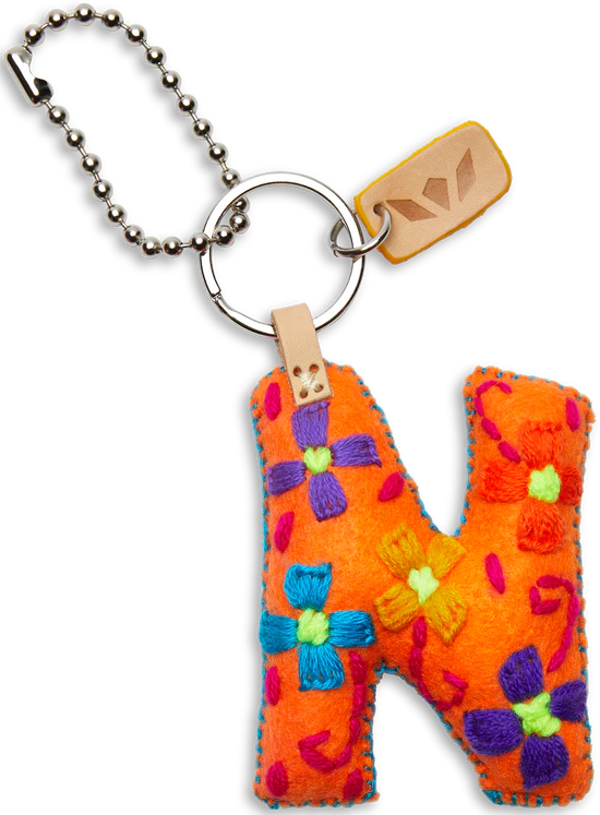 Consuela Orange Felt Alphabet Charm