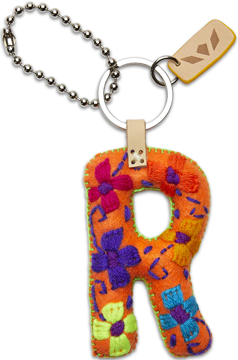 Consuela Orange Felt Alphabet Charm