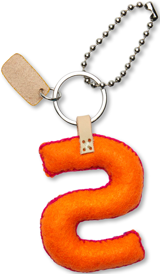 Consuela Orange Felt Alphabet Charm