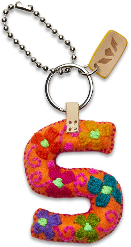 Consuela Orange Felt Alphabet Charm