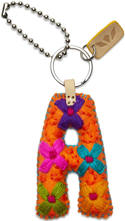 Consuela Orange Felt Alphabet Charm