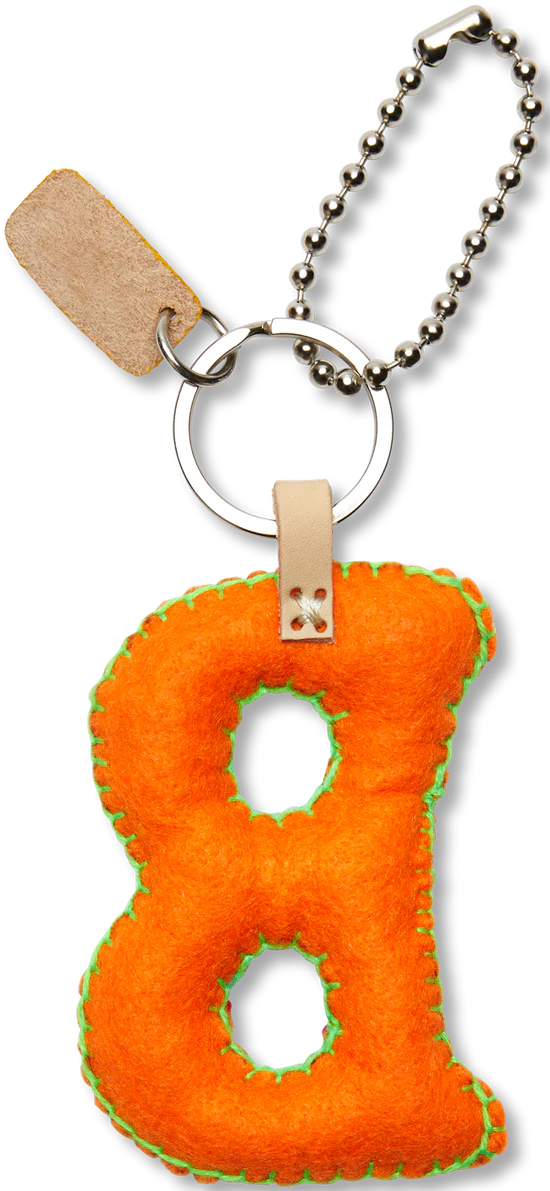 Consuela Orange Felt Alphabet Charm