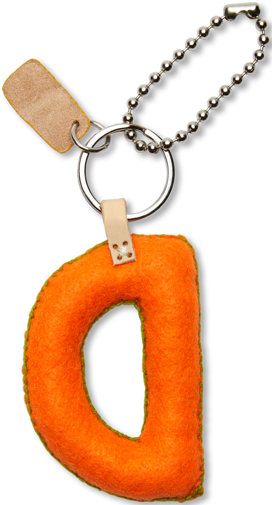 Consuela Orange Felt Alphabet Charm