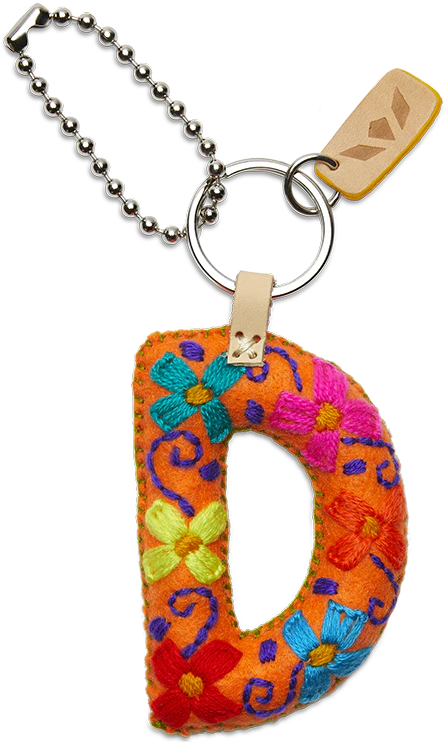 Consuela Orange Felt Alphabet Charm