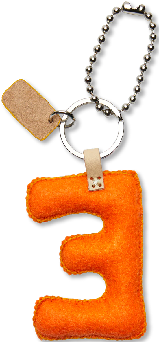 Consuela - Orange Felt Alphabet Charm