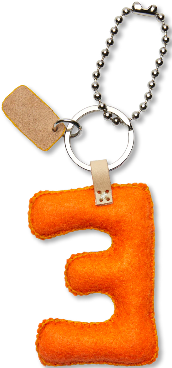 Consuela Orange Felt Alphabet Charm