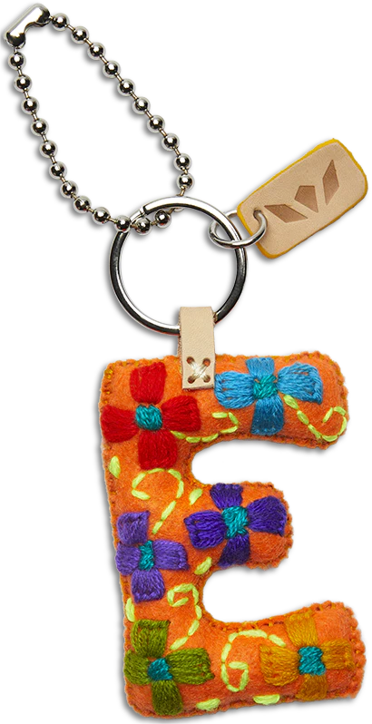 Consuela Orange Felt Alphabet Charm