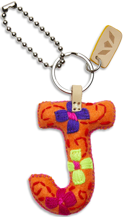 Consuela Orange Felt Alphabet Charm