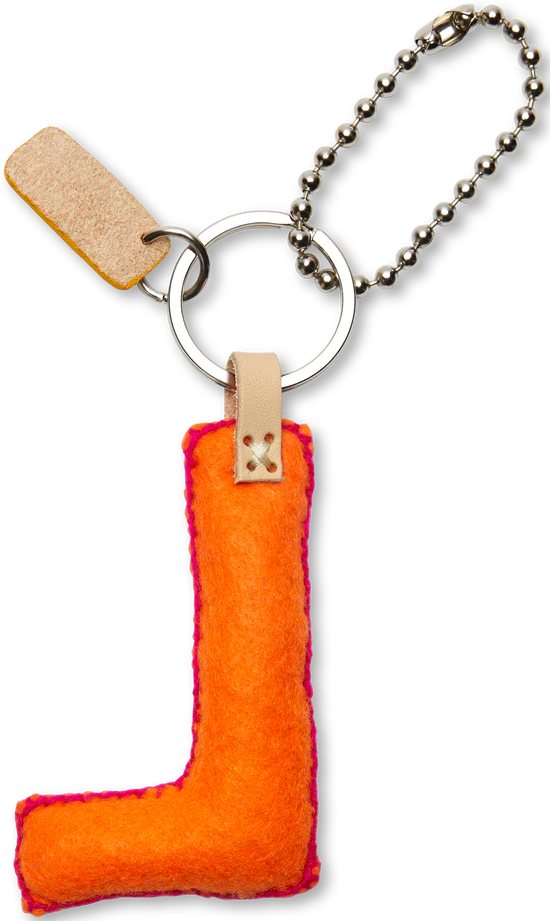 Consuela Orange Felt Alphabet Charm