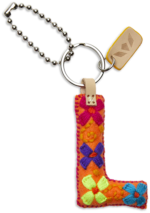 Consuela Orange Felt Alphabet Charm