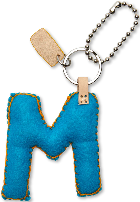 Consuela Turquoise Felt Alphabet Charm