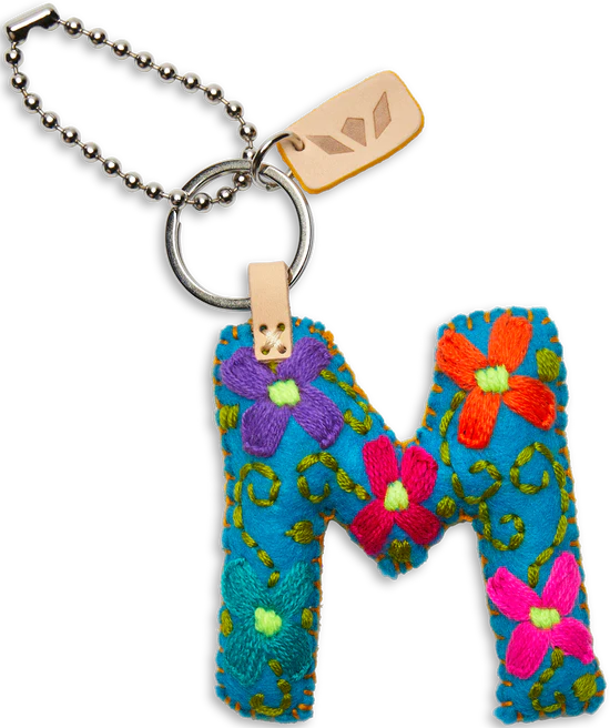 Consuela Turquoise Felt Alphabet Charm