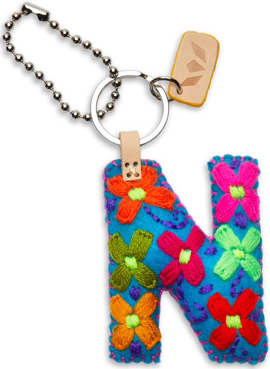 Consuela Turquoise Felt Alphabet Charm