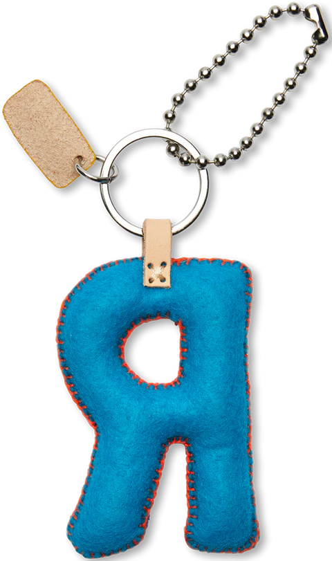 Consuela - Turquoise Felt Alphabet Charm - R