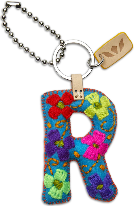 Consuela Turquoise Felt Alphabet Charm