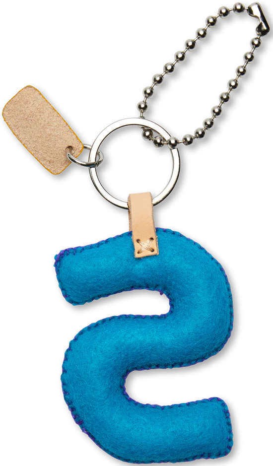 Consuela Turquoise Felt Alphabet Charm