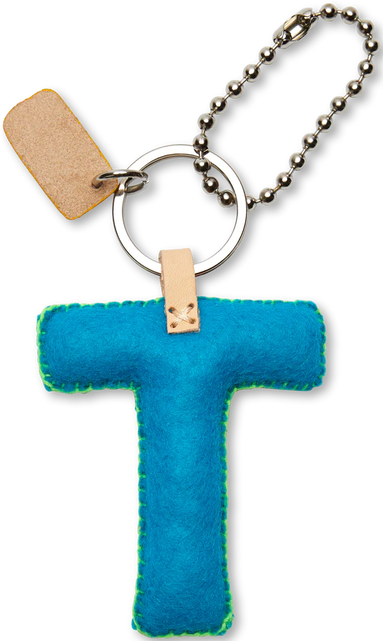 Consuela Turquoise Felt Alphabet Charm