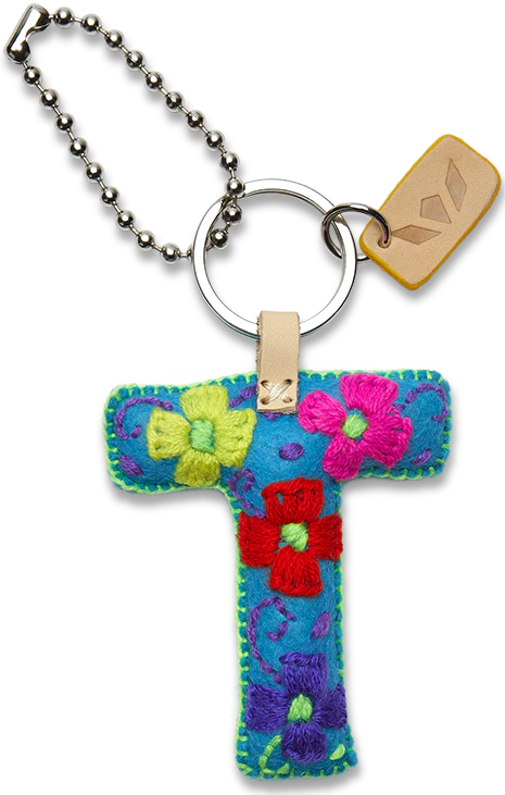 Consuela Turquoise Felt Alphabet Charm