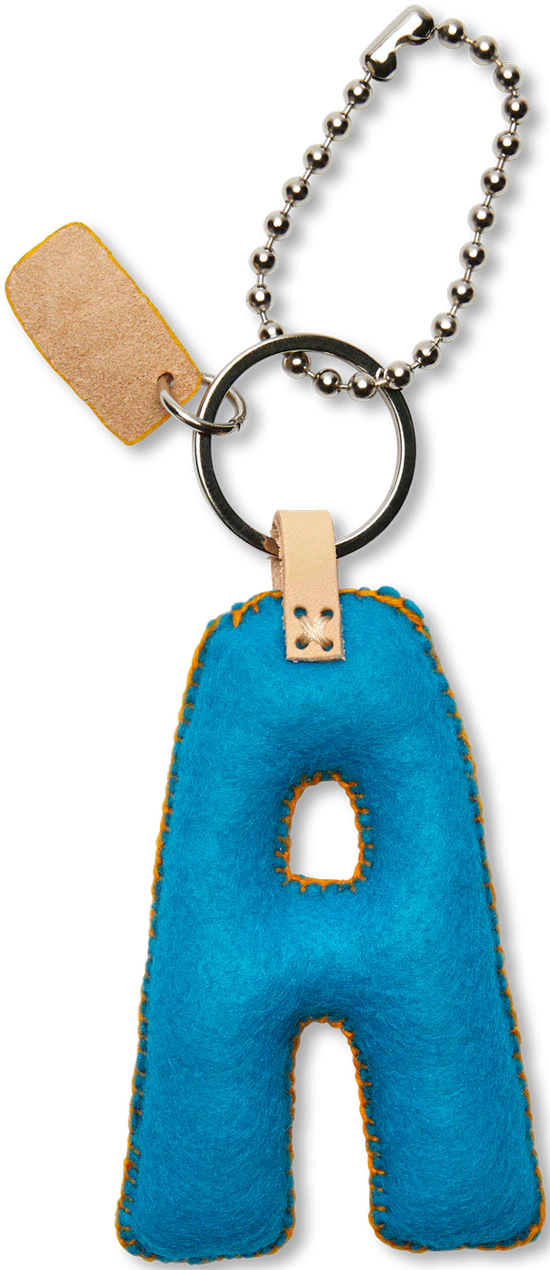Consuela Turquoise Felt Alphabet Charm