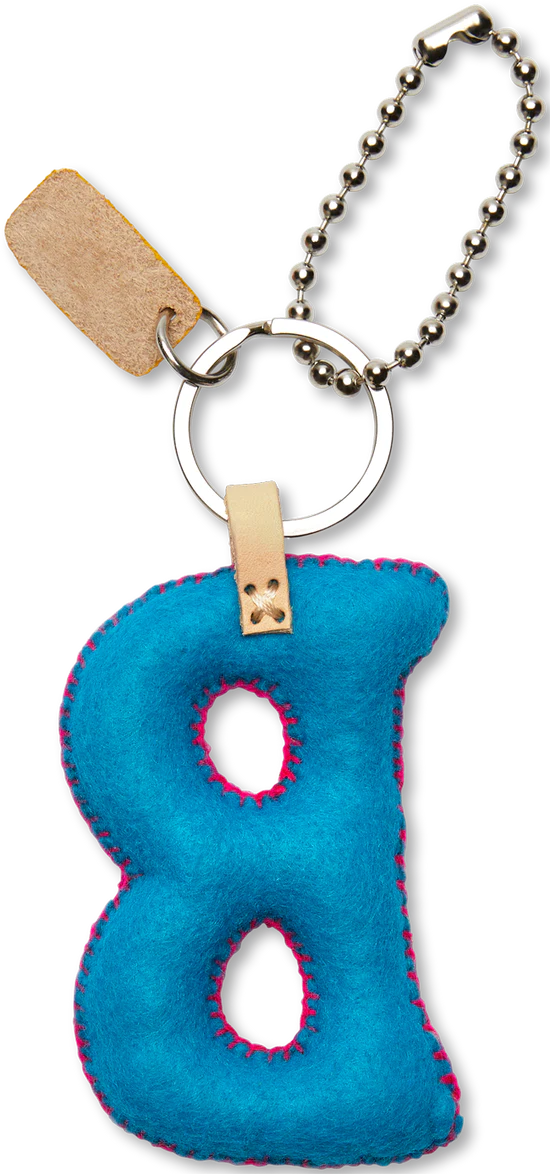 Consuela Turquoise Felt Alphabet Charm