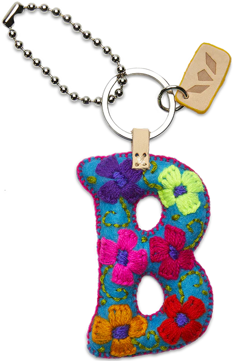 Consuela Turquoise Felt Alphabet Charm
