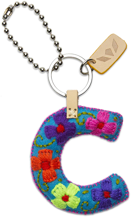 Consuela Turquoise Felt Alphabet Charm