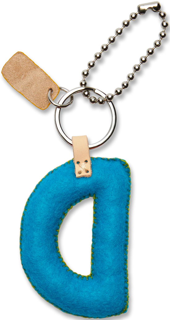 Consuela Turquoise Felt Alphabet Charm