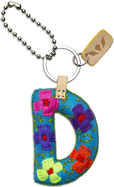 Consuela Turquoise Felt Alphabet Charm