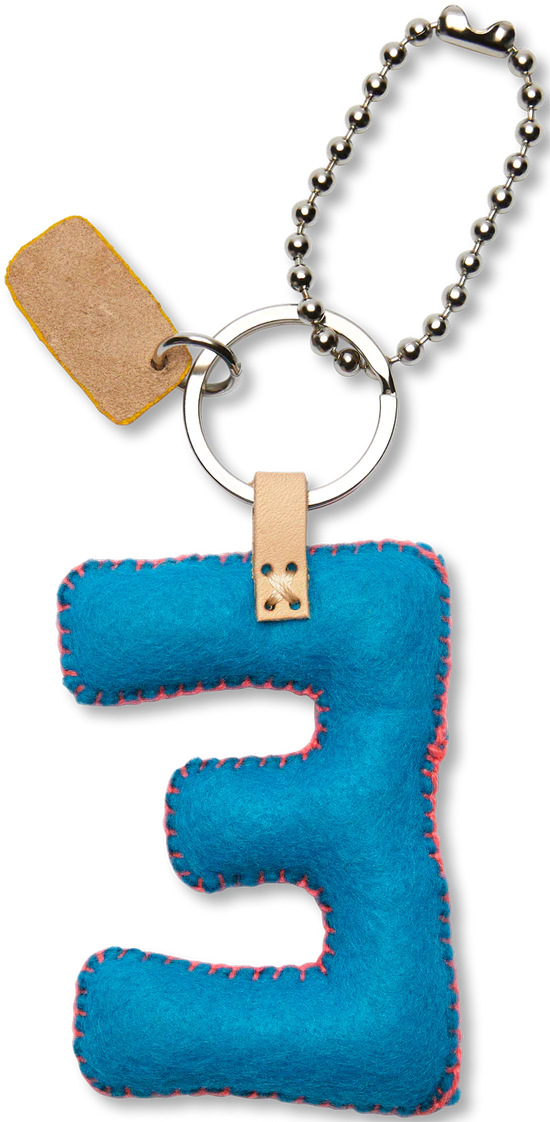 Consuela Turquoise Felt Alphabet Charm
