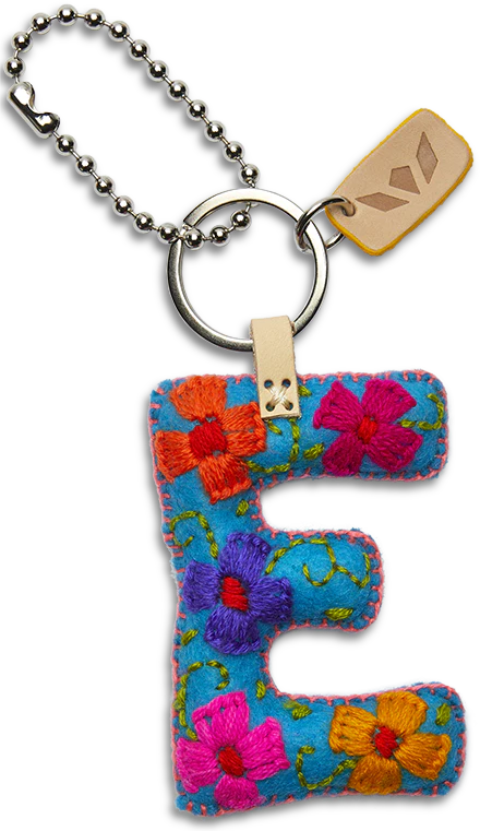 Consuela Turquoise Felt Alphabet Charm