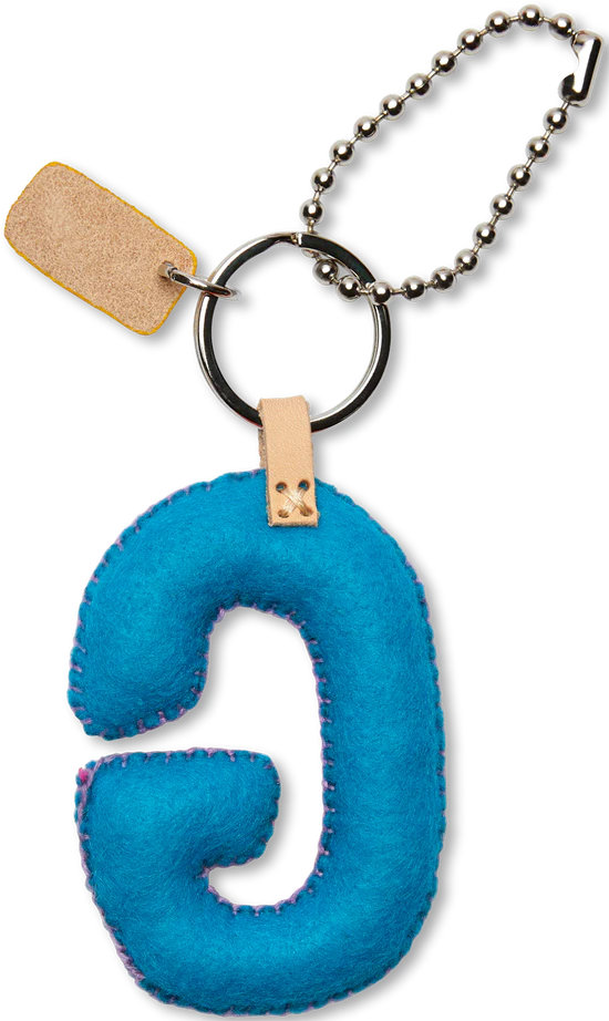 Consuela Turquoise Felt Alphabet Charm