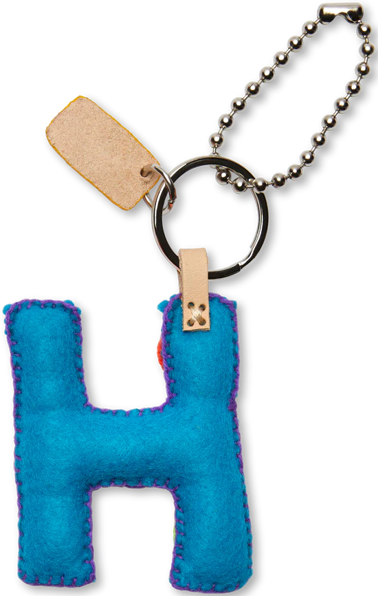 Consuela Turquoise Felt Alphabet Charm