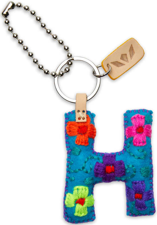 Consuela Turquoise Felt Alphabet Charm