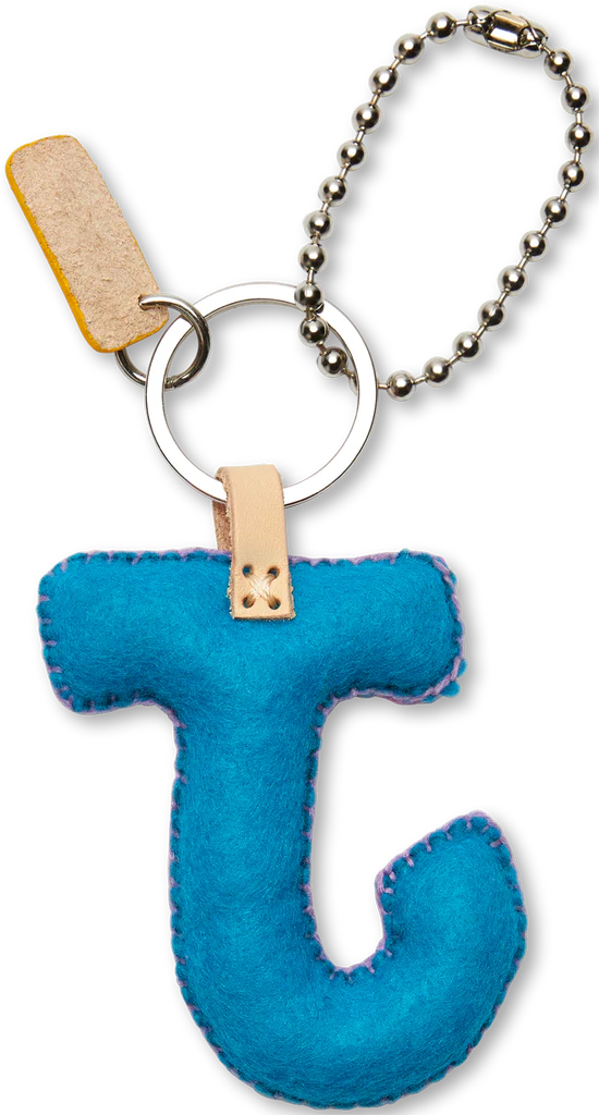 Consuela Turquoise Felt Alphabet Charm