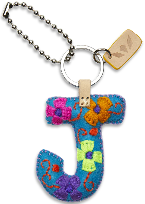 Consuela Turquoise Felt Alphabet Charm