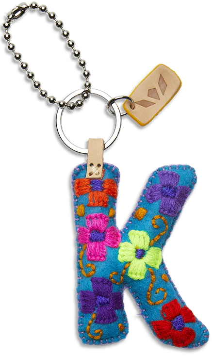Consuela Turquoise Felt Alphabet Charm