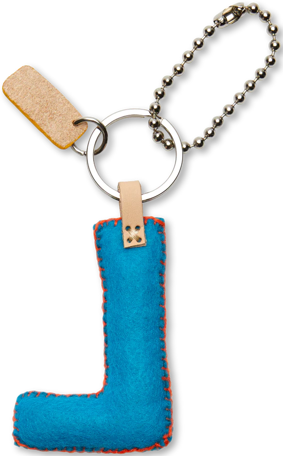 Consuela Turquoise Felt Alphabet Charm